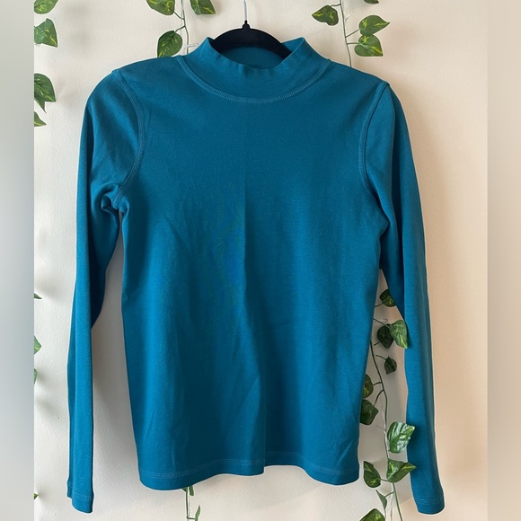 Blue Mock Long-Sleeve | Size Sm - Picture 1 of 2